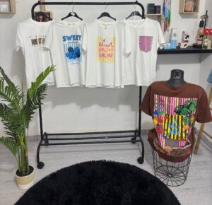 CAMISETA MANGA CORTA TALLA UNICA HASTA 44 - 12€ CAMISETA MANGA CORTA